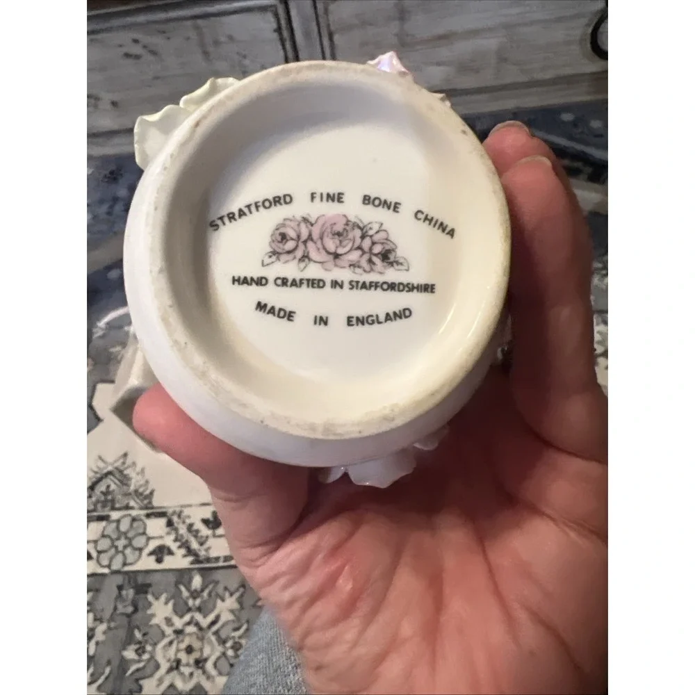VTG Royal Stratford Floral Bouquet‎ Fine Bone China Roses England Flowers Pink